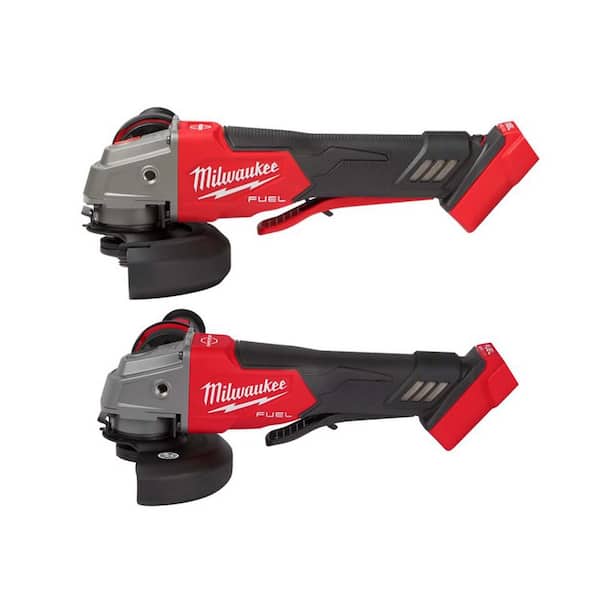Milwaukee M18 FUEL 18V Lithium-Ion Brushless Cordless 4-1/2 in./5 in. Grinder w/Variable Speed and Paddle Switch w/Grinder
