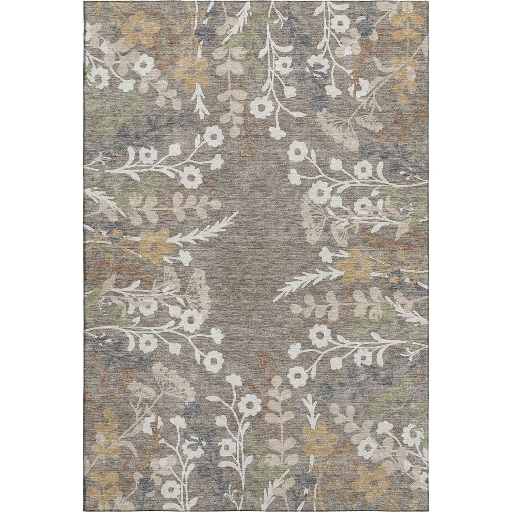 Mayfield Premium Machine Washable Abstract AMF2334 Taupe 8 ft. x 10 ft. Area Rug price history on PriceWatchPro