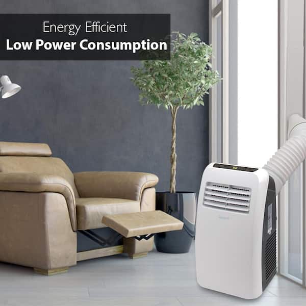 SereneLife 3-in-1 Portable Air Conditioner, 8000 BTU, Dehumidifier, Fan, Remote Control, for 215+ sq. ft.