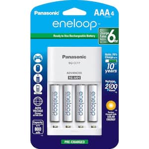 Panasonic eneloop Advanced Individual Battery 3-Hour Quick Charger with 4 AAA  eneloop Rechargeable Batteries Included PKKJ55M3A4BA - The Home Depot