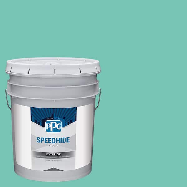 SPEEDHIDE 5 gal. PPG1230-4 Pale Jade Flat Exterior Paint