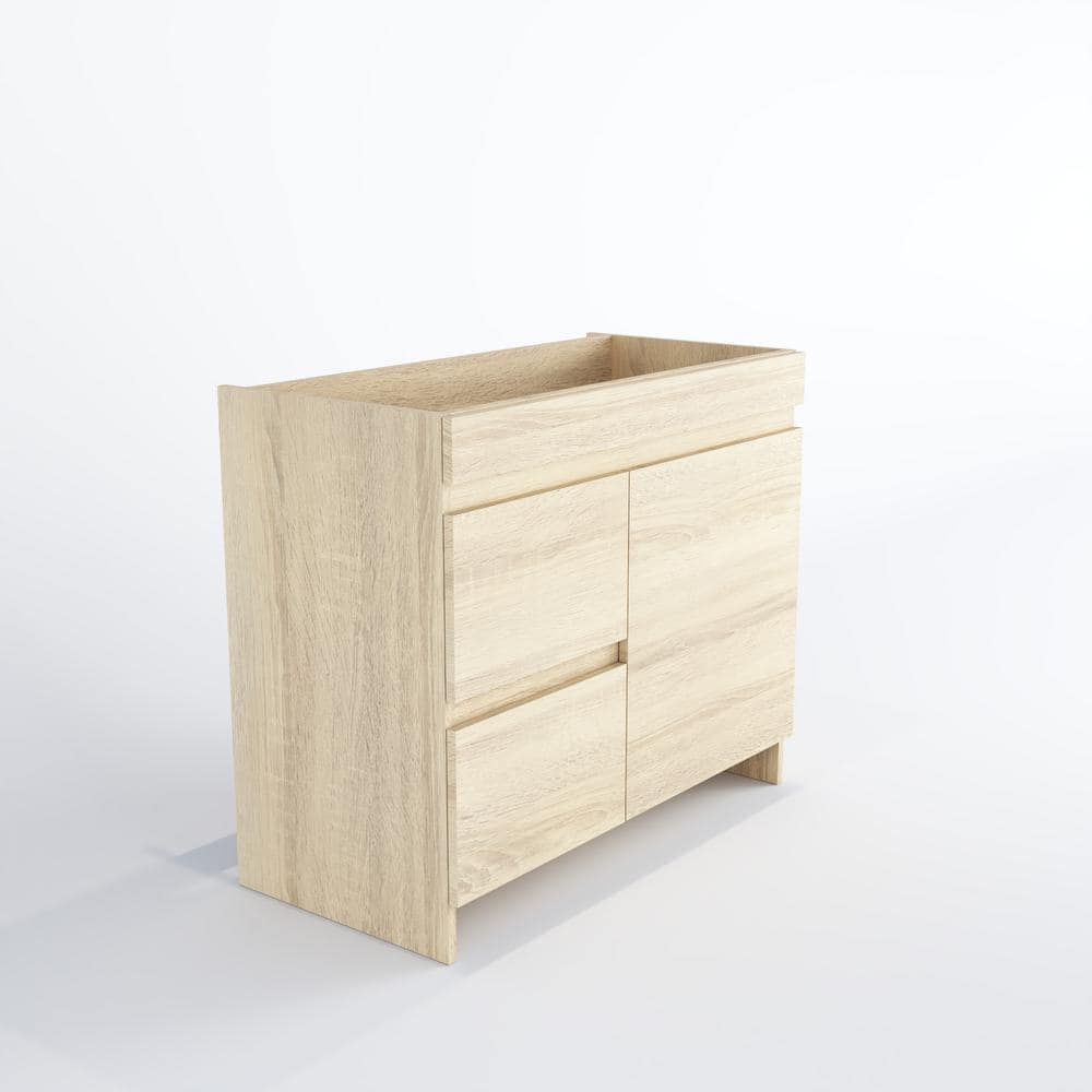 Cinnamon 36" Light Oak Freestanding Bathroom Vanity Base