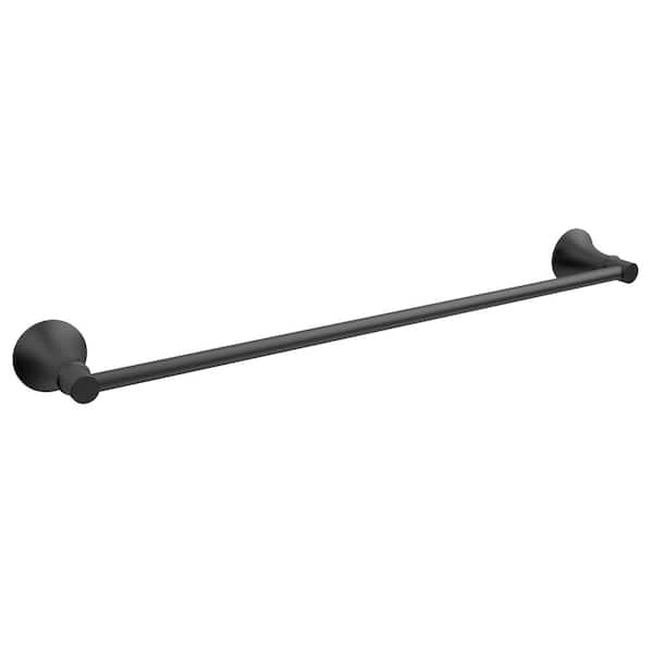 Glacier Bay Sadira 24 in. Wall mounted Towel Bar in Matte Black