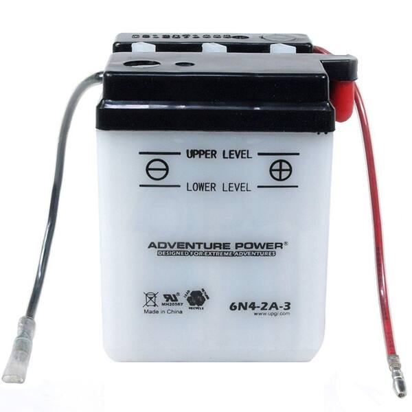 UPG Conventional Wet Pack 6-Volt 4 Ah Capacity P Terminal Battery