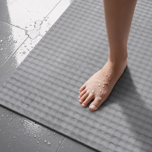 Beverly Rug Sequoia 3 ft. ft. x 5 ft. Grey Non-Slip Rubber Back