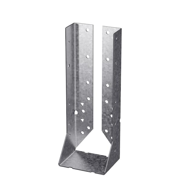 HUC Stainless-Steel Face-Mount Concealed-Flange Joist Hanger for Double 2x10 Lumber