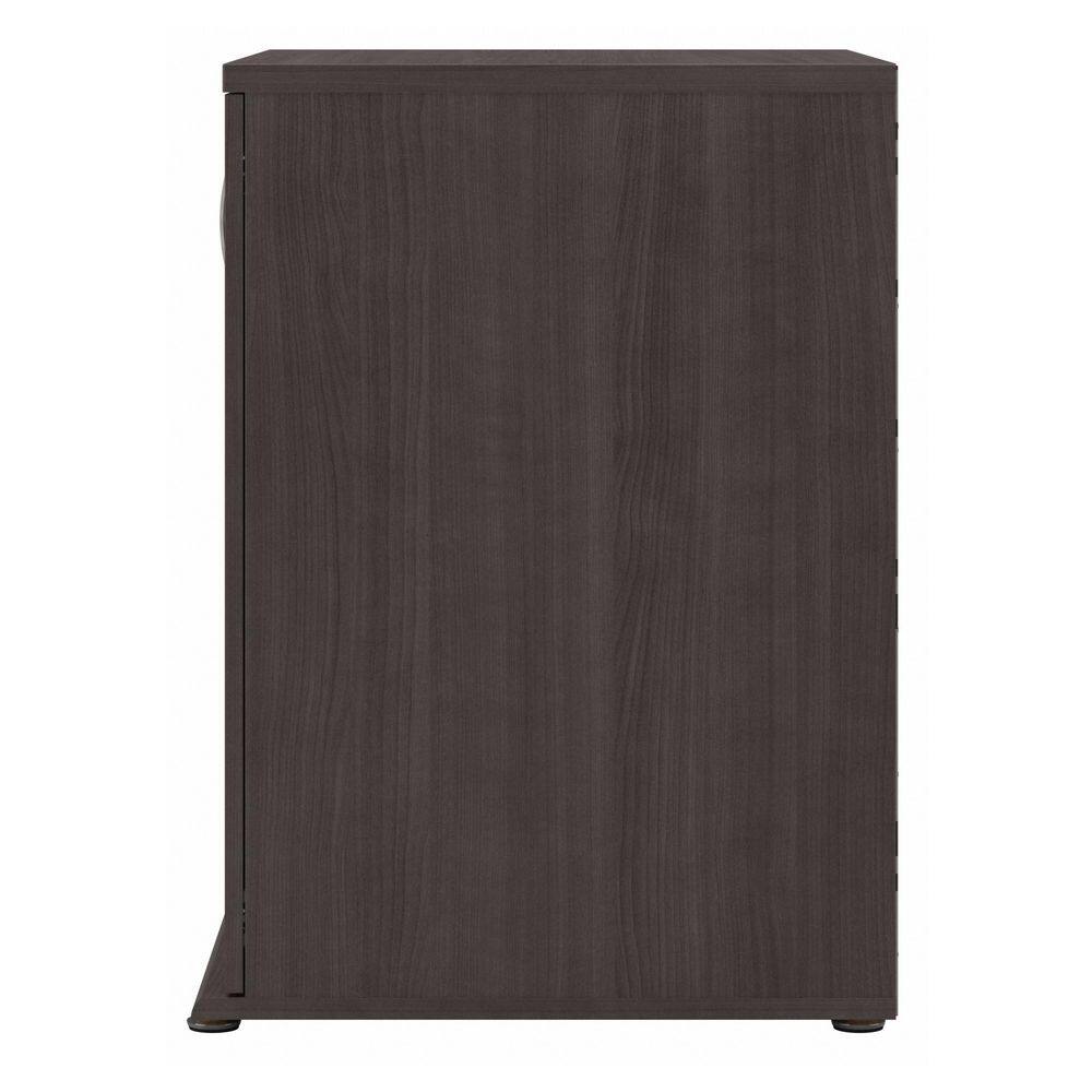 Storm Gray 34-Inch Freestanding Office Storage Cabinet with Adjustable Shelves