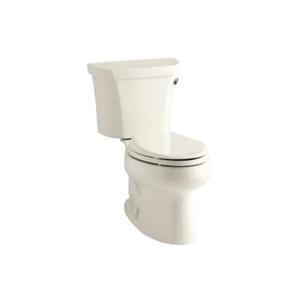 KOHLER Wellworth 2piece 1.6 GPF Single Flush Elongated Toilet in Biscuit K3978RA96 The