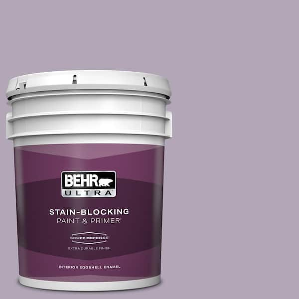 BEHR ULTRA 5 gal. #660F-4 Plum Frost Extra Durable Eggshell Enamel Interior Paint & Primer