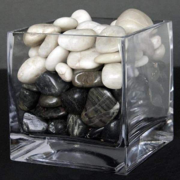 5 lb. White Polished Stone