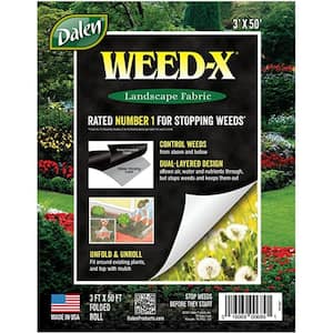 Weed-X - Landscape Fabric and Weed Barrier - Excellent Garden Fabric - 20-Year Guarantee