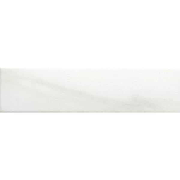 Amala White 3 in. x 12 in. Matte Porcelain Floor and Wall Tile (6.3 sq. ft./Case, 26 pcs)