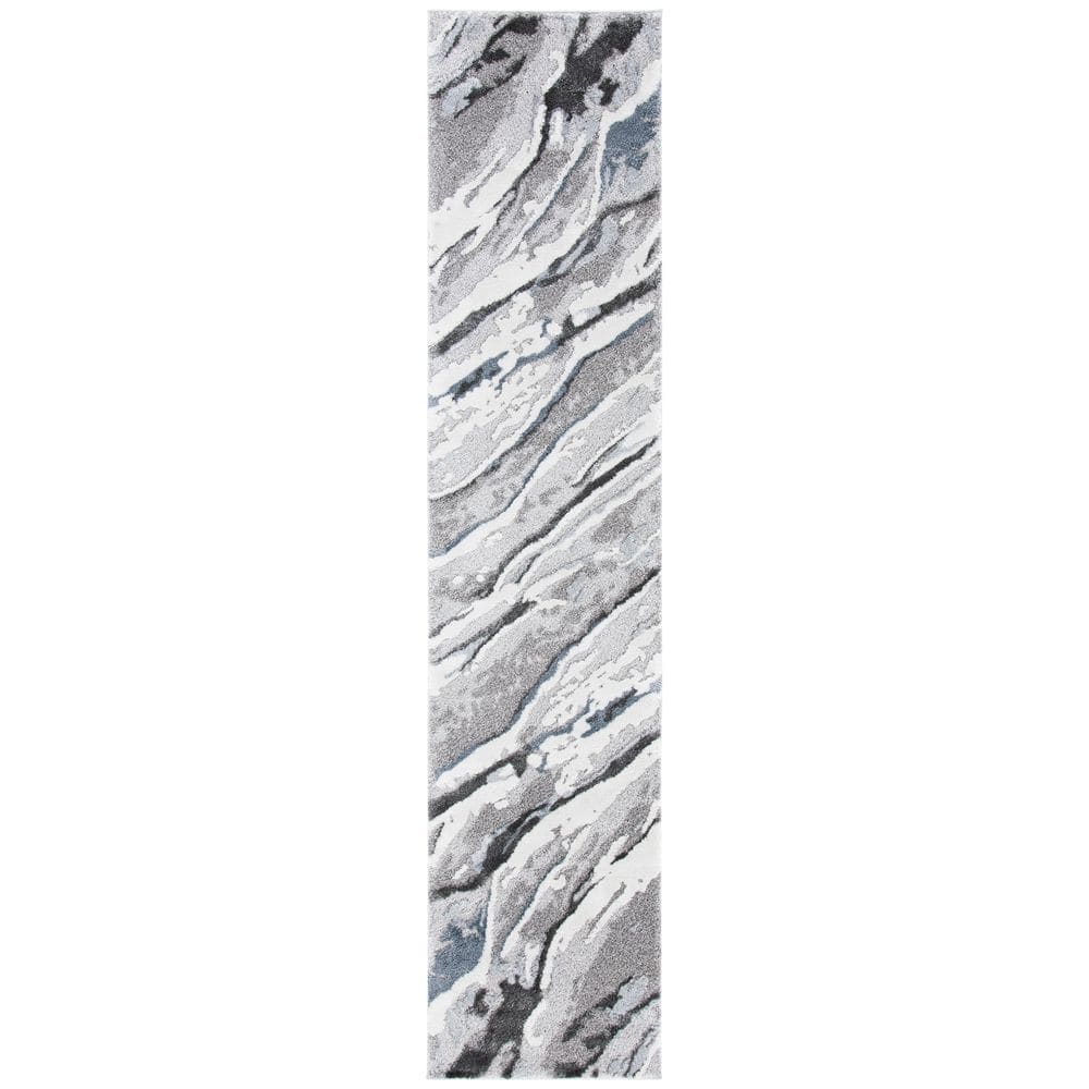 Century 2 ft. x 9 ft. Gray/Blue Army Marle Runner Rug price history on PriceWatchPro