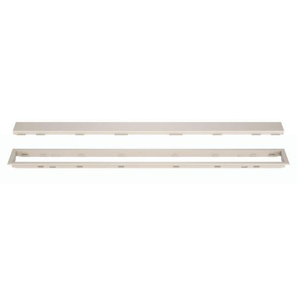 Schluter Kerdi-Line Ivory 62-15/16 in. Solid Linear Drain Grate Assembly Floor Installation Kit for Accessory