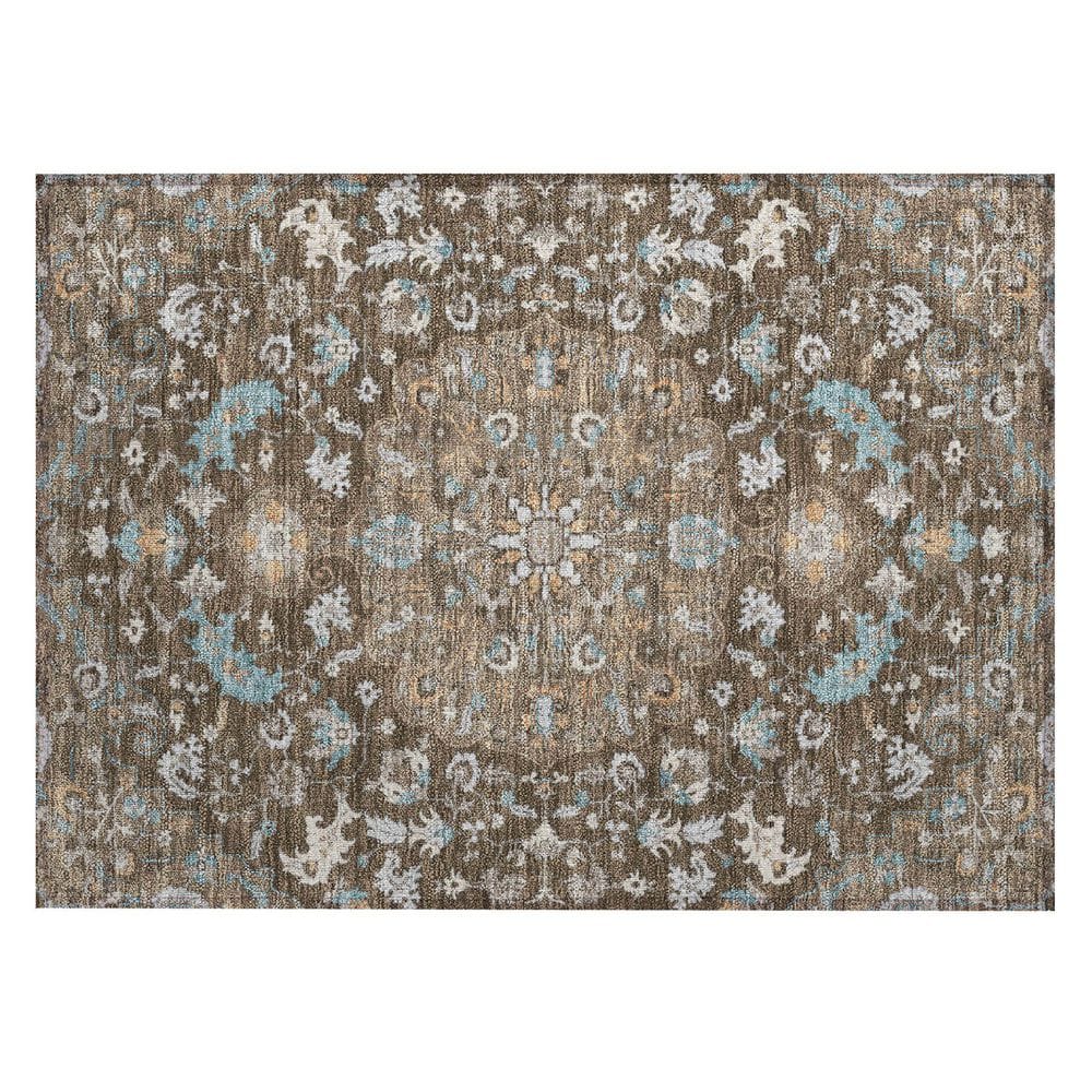 Chantille Machine Washable Indoor/Outdoor Abstract ACN2564 Chocolate 2 ft. x 3 ft. Accent Rug price history on PriceWatchPro