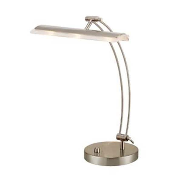 15 in. Satin LED Bankers Lamp
