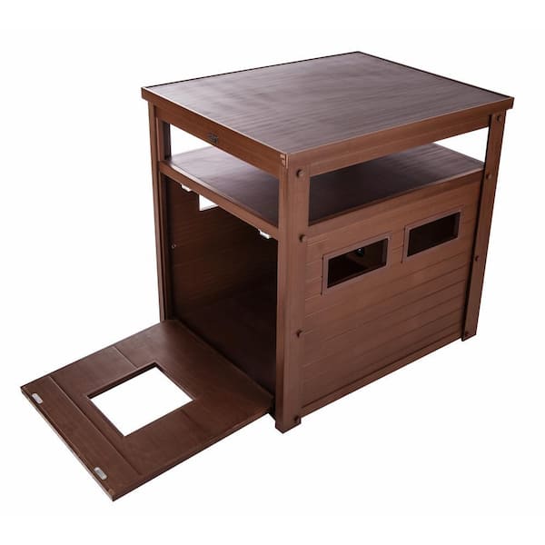 New Age Pet ECOFLEX Jumbo Litter Box Cover End Table - Russet