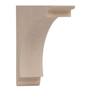 5 in. x 1-3/4 in. x 5 in. Small Arch Wood Corbel