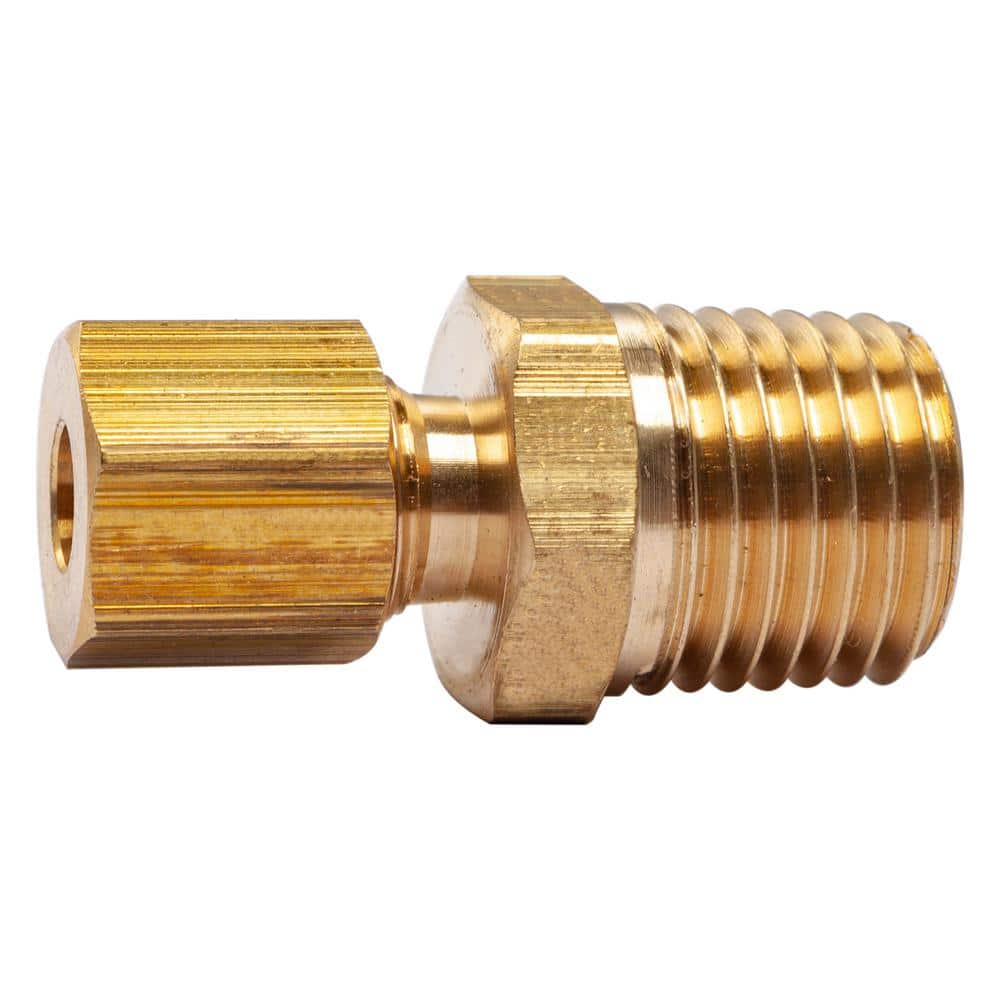 BRASS COMPRESSION CONNECTOR  LOW S/H LEAD FREE 1/8" OD BRASS COMPRESSION UNION 