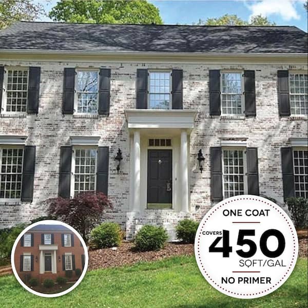 ROMABIO - 4 Gal. Avorio White Limewash Interior/Exterior Paint