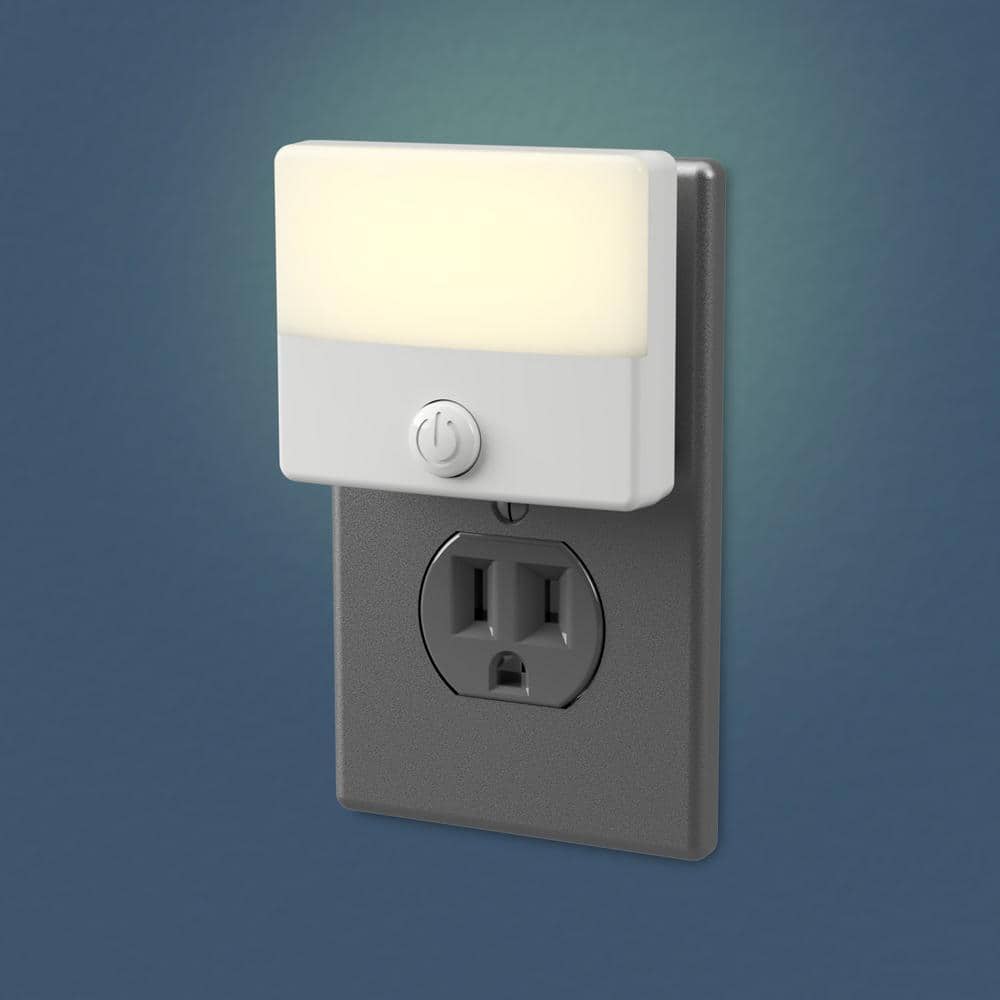 White Frosted LED Touch Night Light