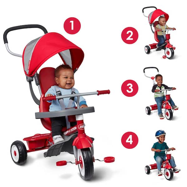 Red rider store tricycle stroller