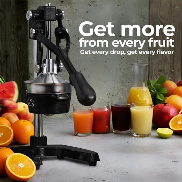 Zulay Kitchen Cast Iron Manual Citrus Juicer Z-0058 - The Home Depot