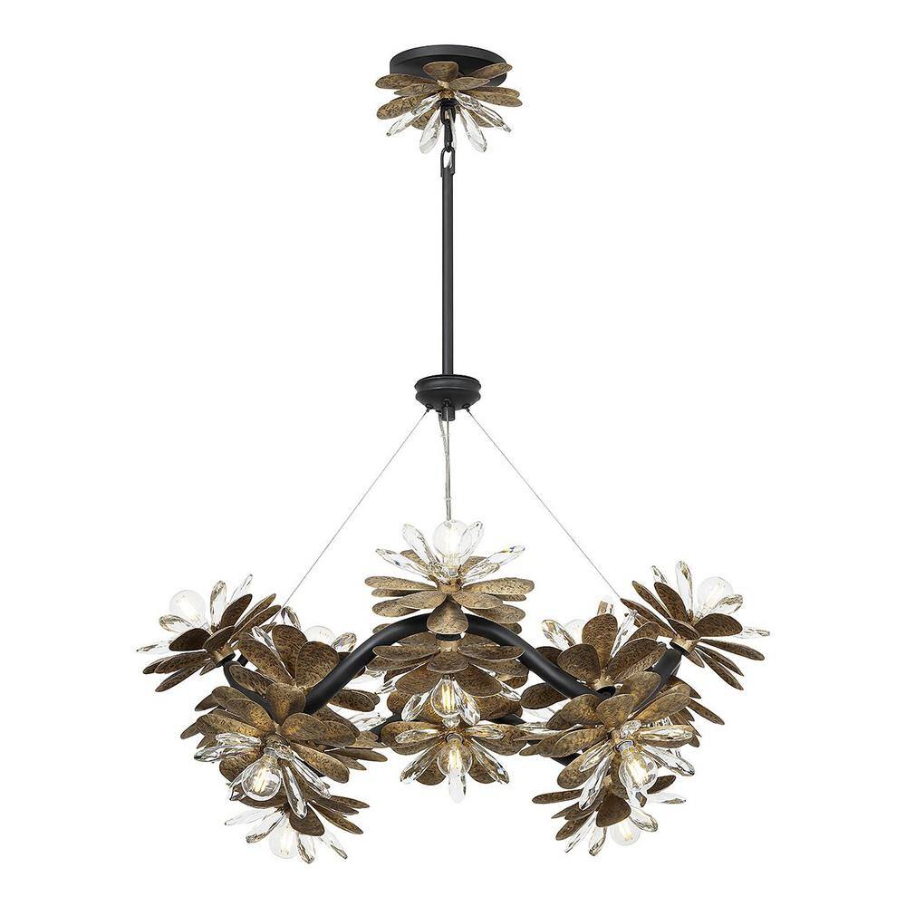 Giselle 16-Light Delphine Crystal and Metal Chandelier