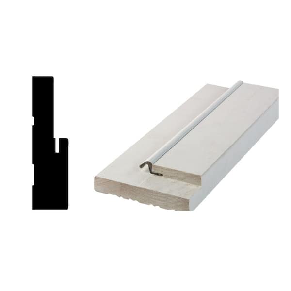 Woodgrain Millwork 1.25 in. D 4.563 in. W Wood Primed Finger-Jointed Reversible Exterior Door Frame with Angled Sill Cut
