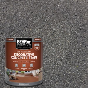 1 gal. #DCS-828 Arctic Black Semi-Transparent Flat Interior/Exterior Decorative Concrete Stain