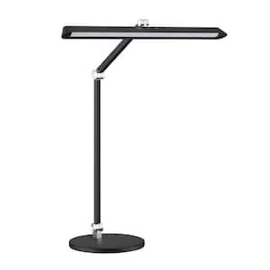 FLUX 15 in. Black Dimmable LED Task & Reading Lamp with Adjustable Lamp Head