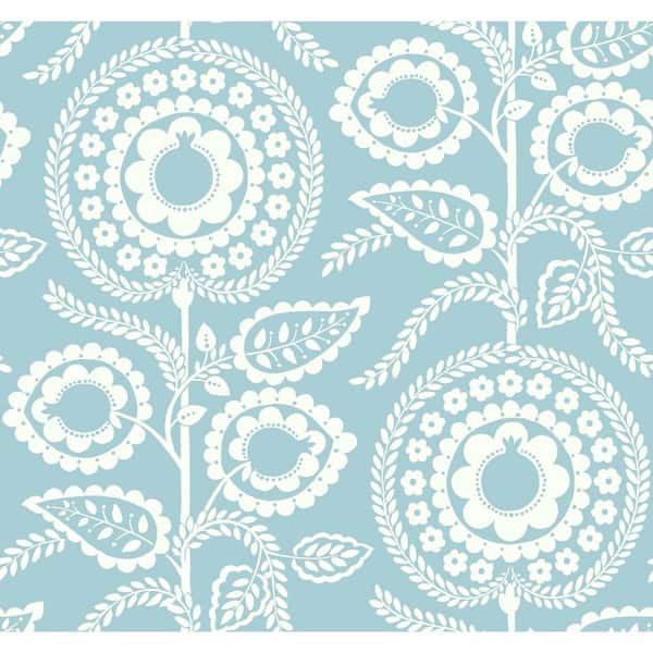 York Wallcoverings 60.75 sq. ft. Pomegranate Bloom Wallpaper