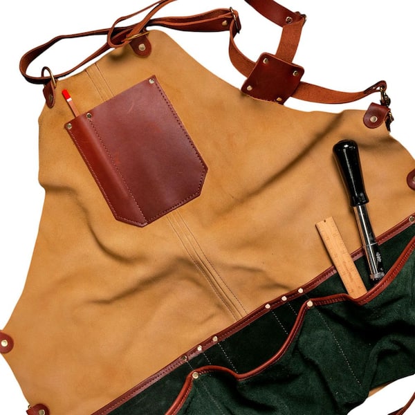 Suede and Leather Shop Apron