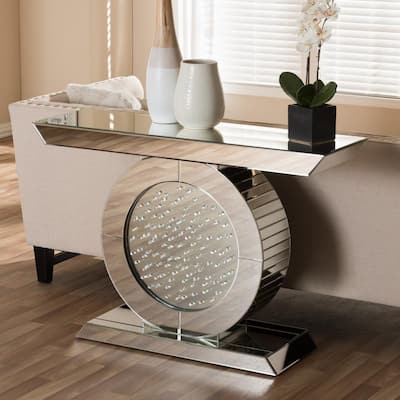 Cagney 47 in. Silver Standard Specialty Metal Console Table