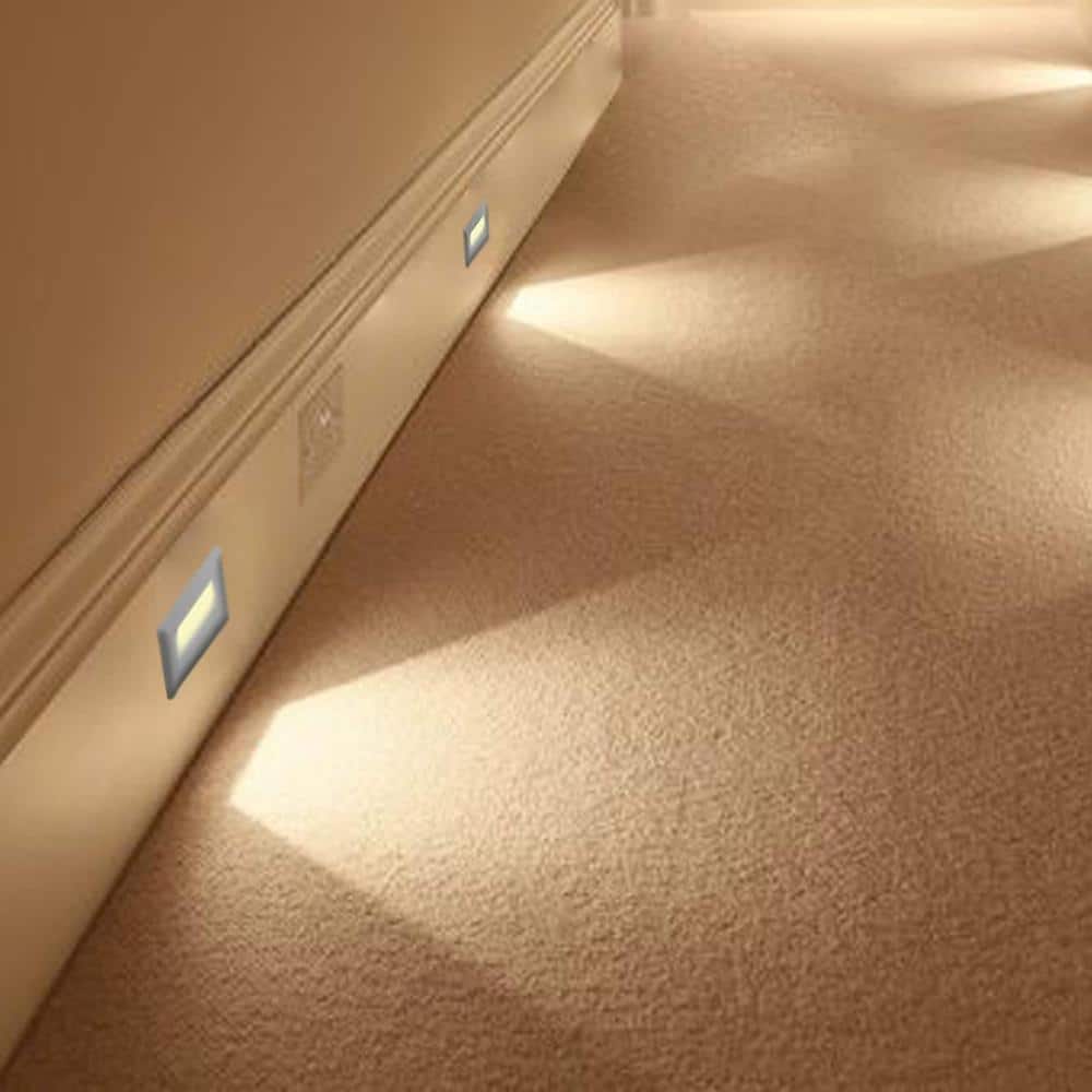 Silver Stainless Steel Dimmable LED Step Light
