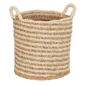 Soft Woven Decorative Basket with Handles