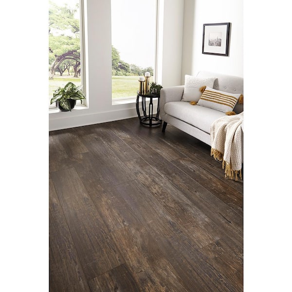 Take Home Sample - 9.13 in. W x 6 in. L Sand Dollar Floating Waterproof  Click Lock Luxury Vinyl Plank Flooring