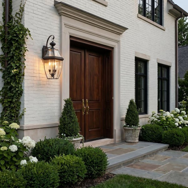 Quoizel Newbury 1-Light Mystic Black Outdoor Wall Lantern Sconce