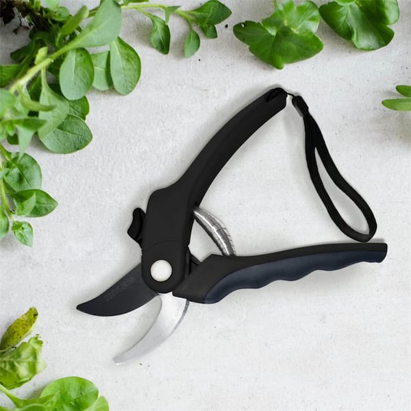 Dyiom Blue 8 in. Professional Heavy-Duty Bypass Pruning Shears Hand Pruner for Gardening