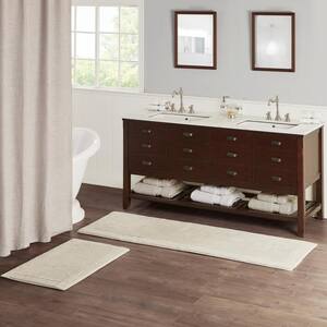 Splendor Taupe 21 in. x 34 in. 100% Cotton Tufted 3000 GSM Reversible Bath Rug