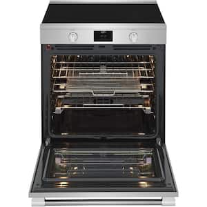 Professional 30 in. 5 Element Slide-In Induction Range in Stainless Steel with Air Fry and Total Convection