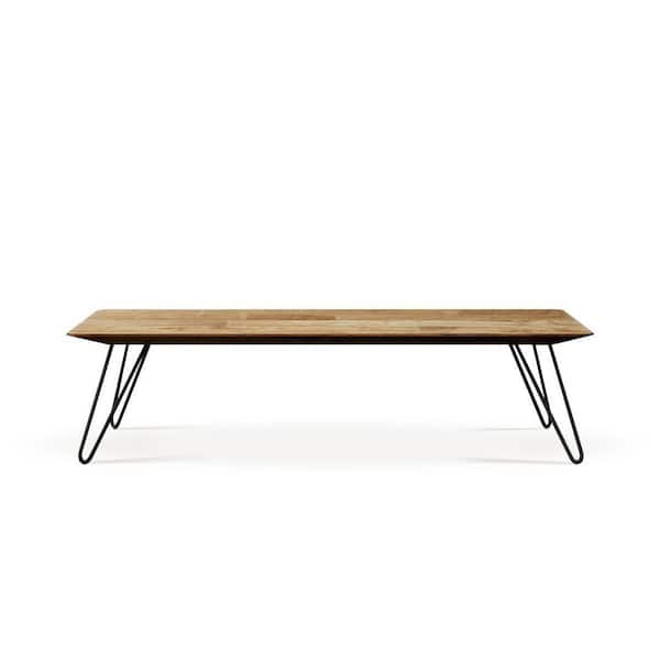 Urban Woodcraft Cabrillo 55 in. Natural Low Rectangle Wood Coffee Table