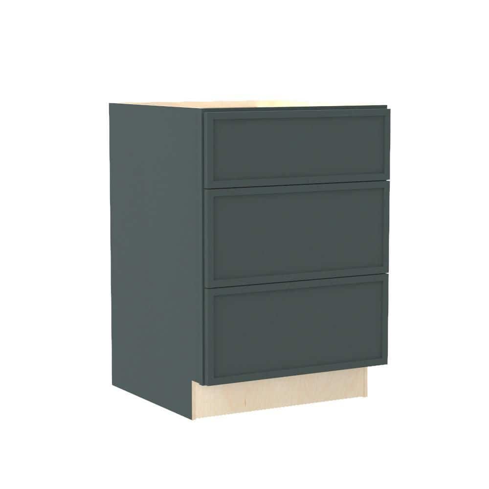 Franklin 27 in. W x 24 in. D x 34.5 in. H Assembled Plywood Drawer Base Kitchen Cabinet in Verdant Green with Soft Close price history on PriceWatchPro