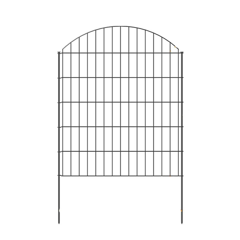 43.2 in. Decorative Metal Garden Fence No Dig Temporary Dog Fence Border for Yard Patio Landscape 6 Stakes Black price history on PriceWatchPro
