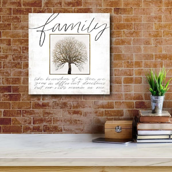 Family tree 24"x24" Gallery-Wrapped Canvas Wall Art