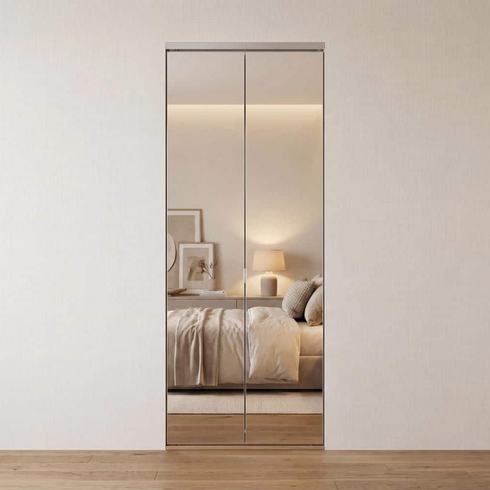 Impact Plus 32 in. x 80 in. Polished Edge Mirror Solid Core MDF