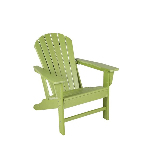 Unbranded Classic Green Folding Plastic Adirondack Chair