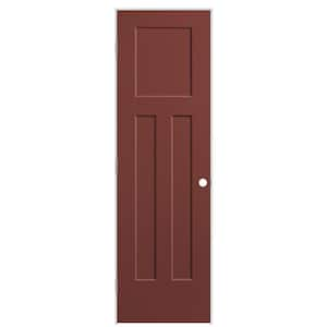 24 in. x 80 in. 3-Panel Winslow Right-Hand Hollow Core Red Bluff Molded Composite Single Prehung Interior Door