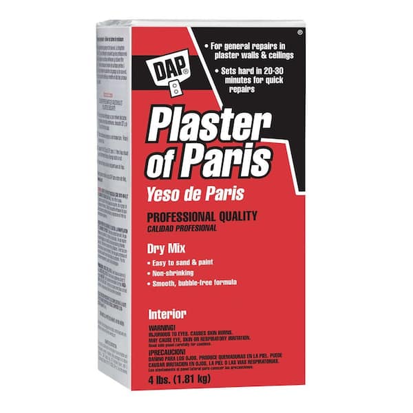 Dap Plaster Of Paris 4 Lbs White Dry Mix 10318 - Plaster Wall Repair Kit Home Depot