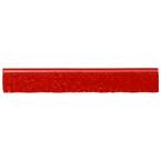 Squarefeet Depot 1.5x12 Bullnose Gray Crackled Ceramic Trim Tile – Wall/Floor Accent, Glossy, Subway Look